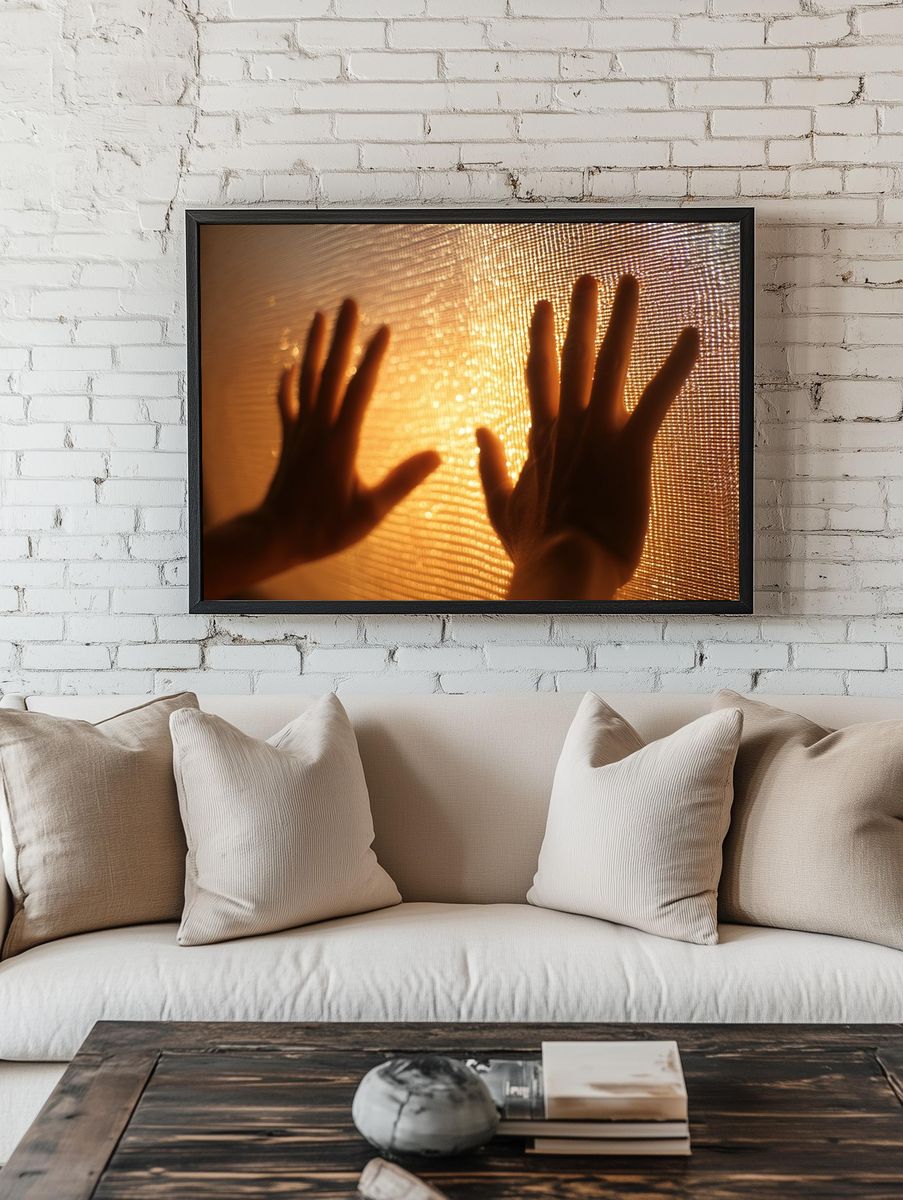 Hands Against the Light — Photography Print. — room view 1