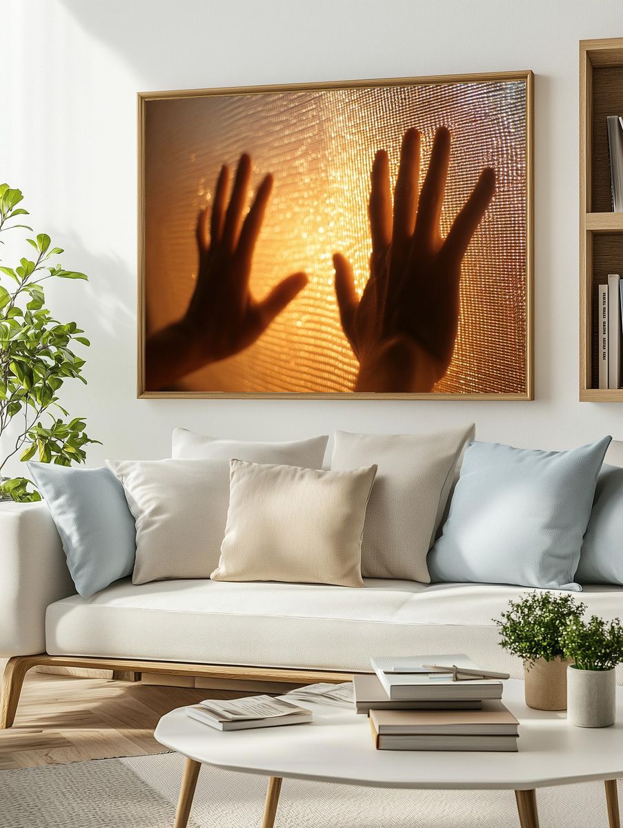 Hands Against the Light — Photography Print. — room view 2