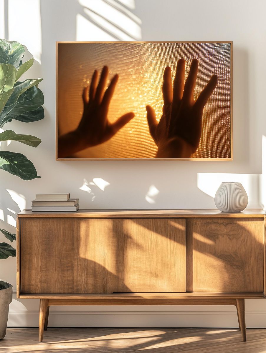 Hands Against the Light — Photography Print. — room view 3