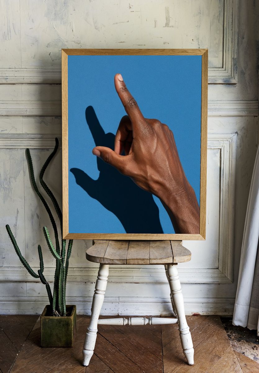 Hand Gesture Photography Poster. room preview