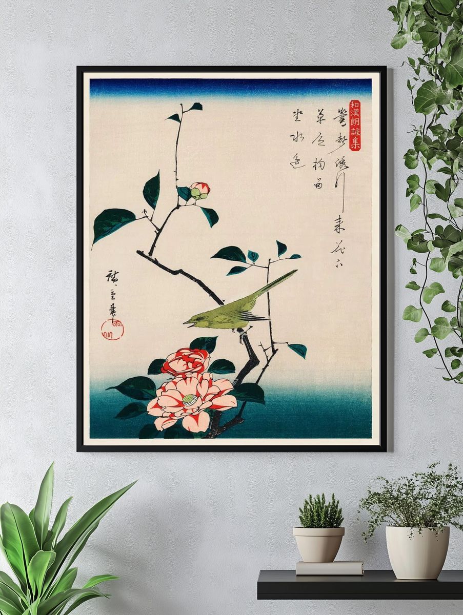 ukiyo-e illustration, Camellia Nightingale Utagawa. — room view 4