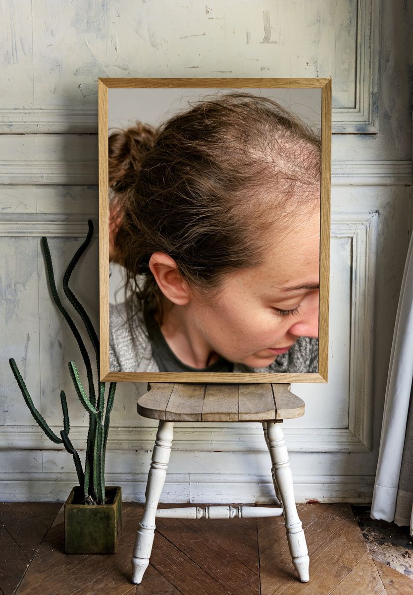 Hair Loss Portrait Photography Poster. room preview