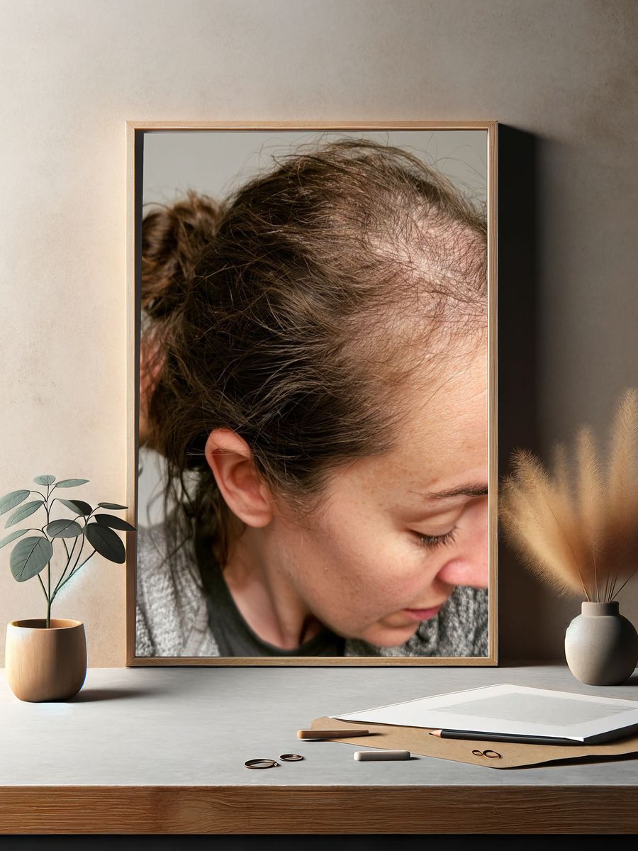 Hair Loss Portrait Photography Poster. — room view 2