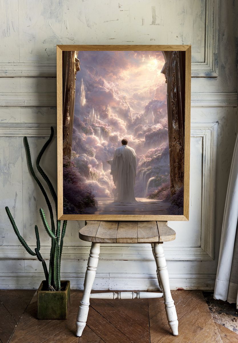 Heavenly Landscape — Fine Art Print. — room view 1