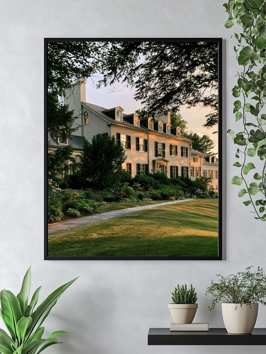 Historic Manor House Photography Poster. — room view 4