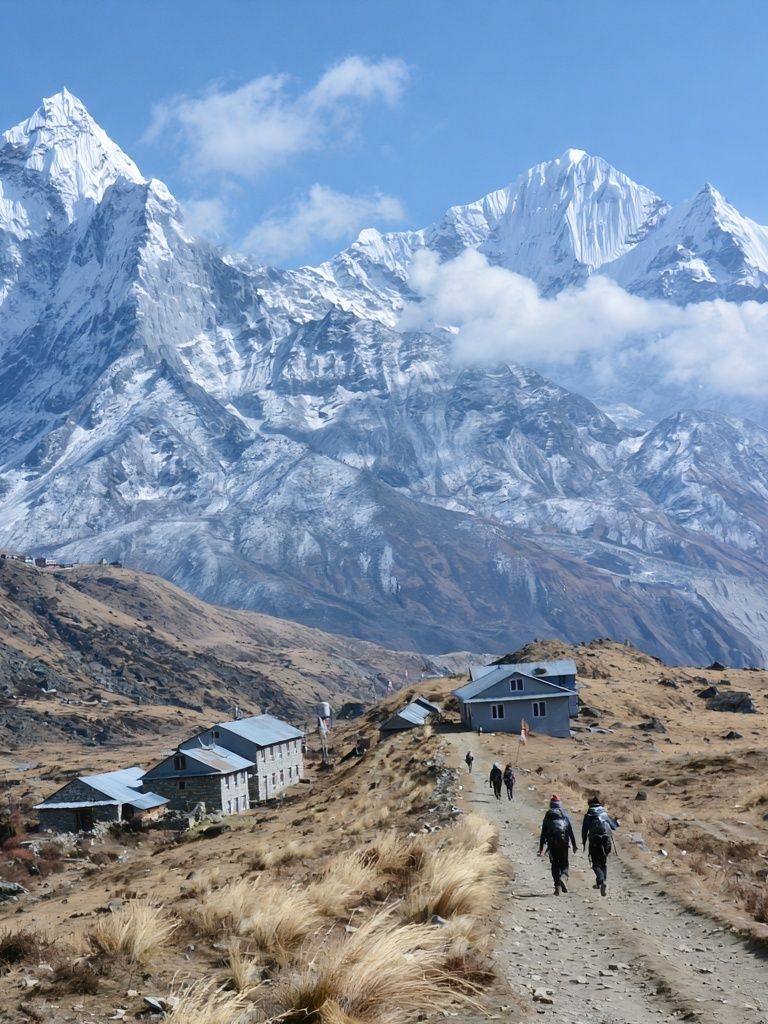 Snowy Himalayan Peaks Photography Poster. poster detail