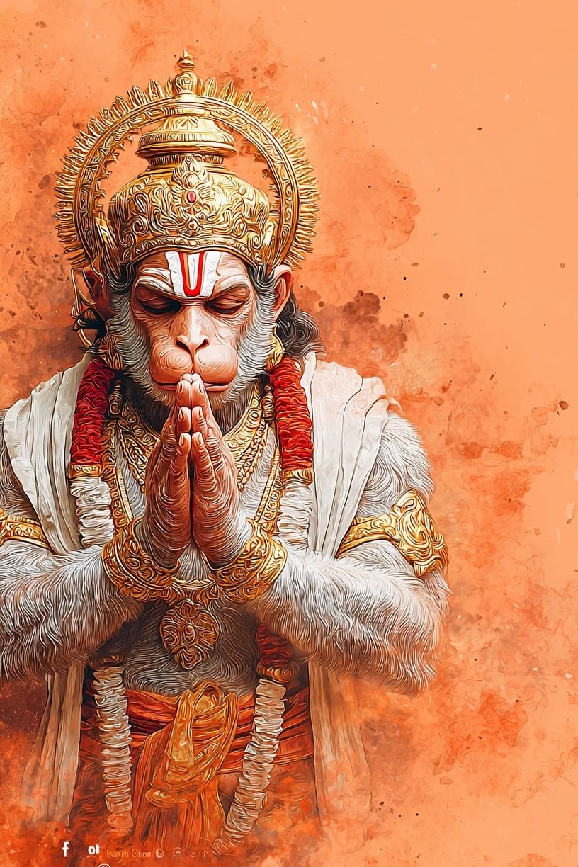 Hanuman — Digital Art Print. poster detail