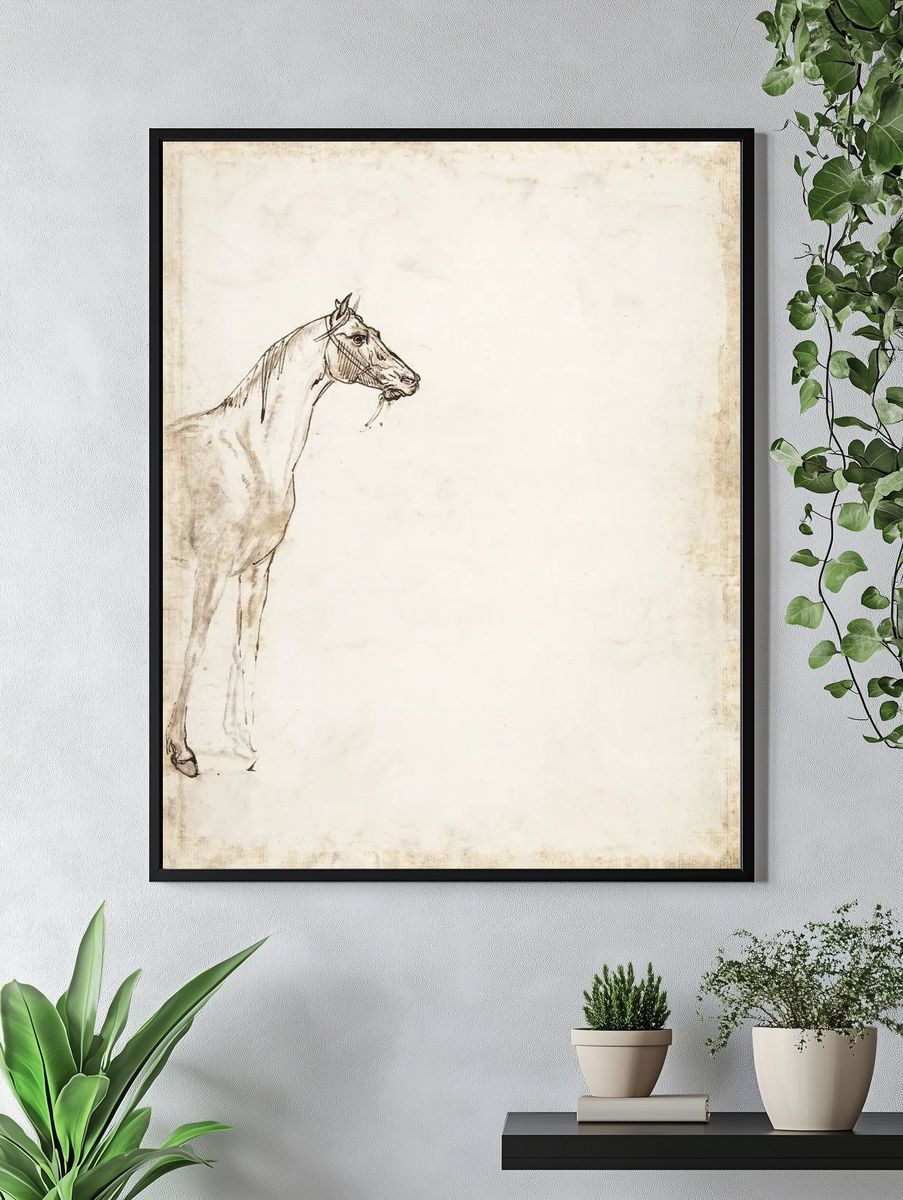 Study Horse (ca. 1817–1818) drawing. — room view 4
