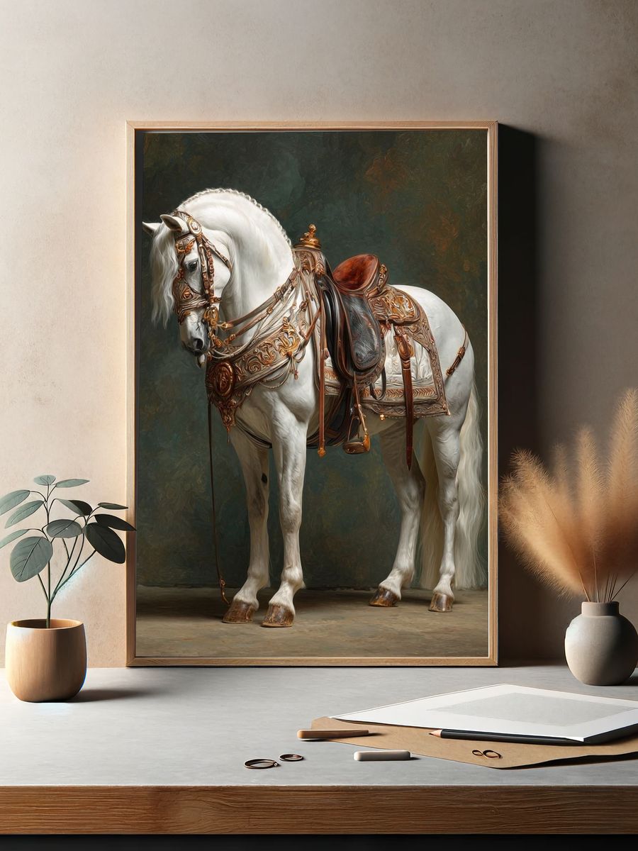 White Horse Baroque Print. — room view 2