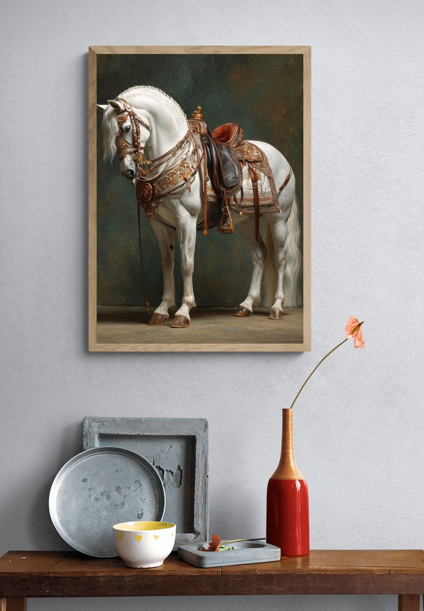 White Horse Baroque Print. — room view 3
