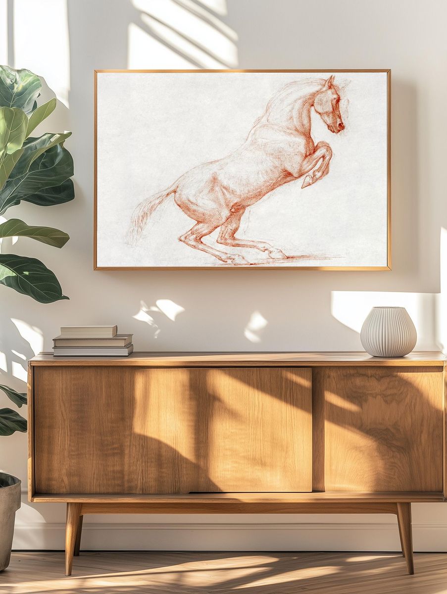 A Prancing Horse, Facing Right (ca. 1790). — room view 3