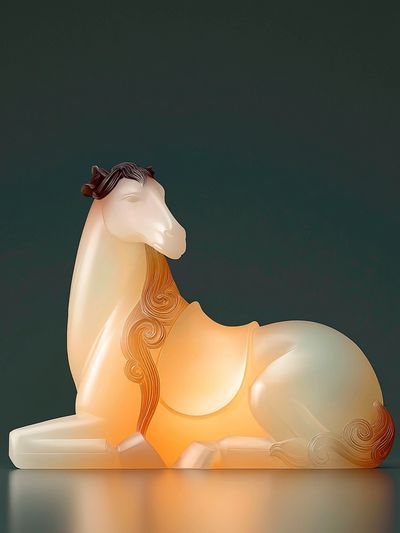 Abstract Horse Sculpture Print.