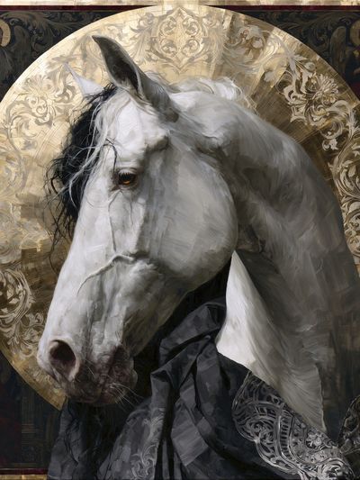 White Horse Iconic Fine-Art Poster.