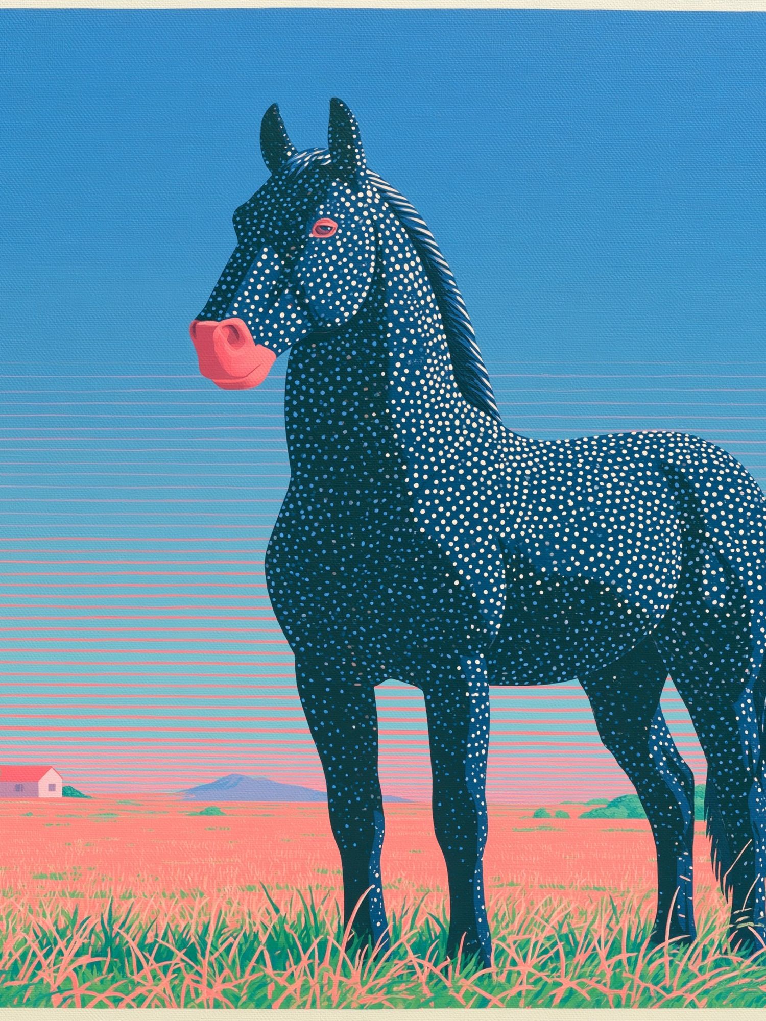 Spotted Horse Pop-Art Poster. poster — animals art