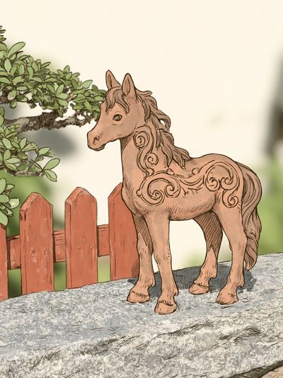 Decorative Horse Illustration Poster.