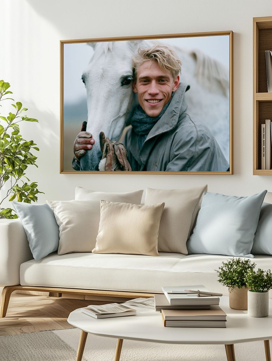 Horse Portrait Photography Poster. — room view 2