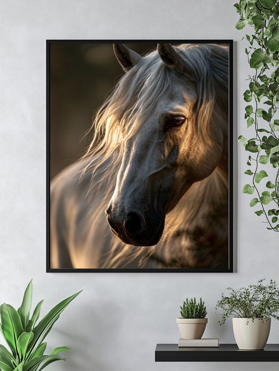 Horse Portrait Photography Poster. — room view 4
