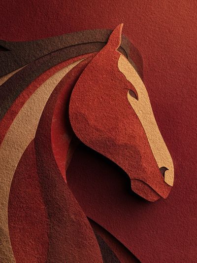 Majestic Horse — Abstract Print. poster print