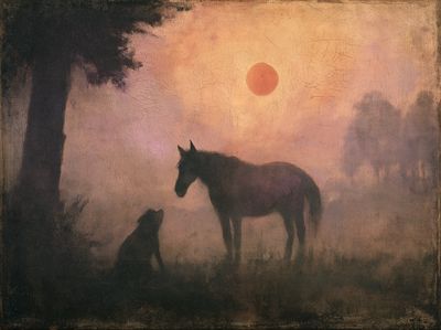 Horse at Sunset Fine-Art Print.