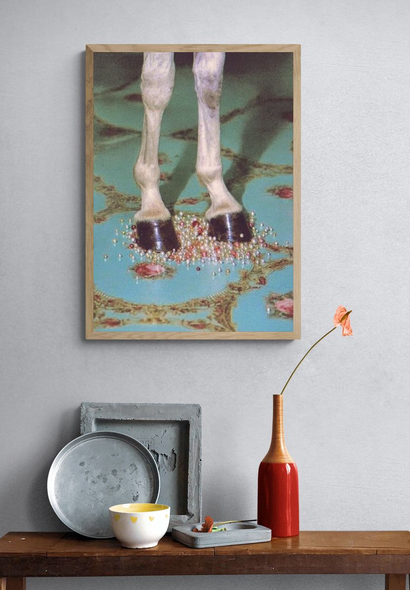 Horse Hooves on Carpet Photography Poster. — room view 3
