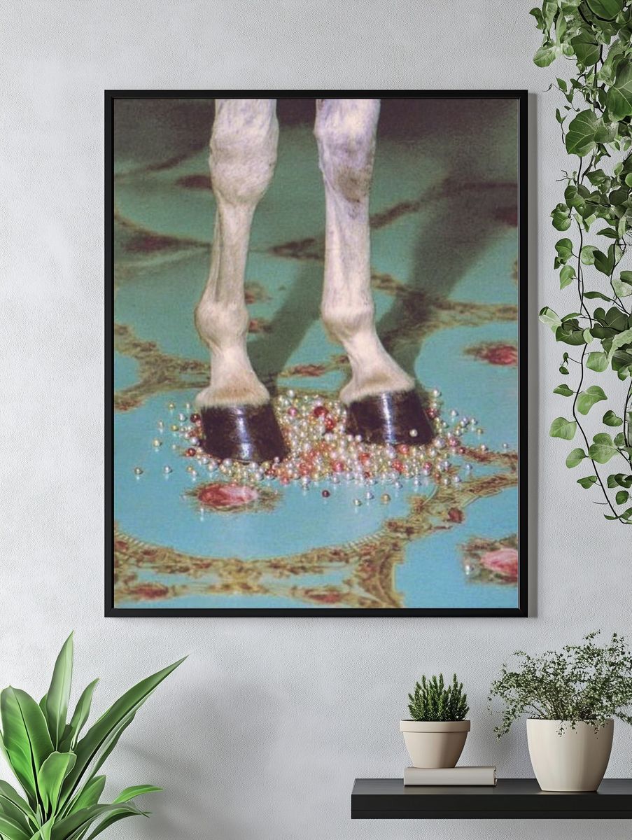 Horse Hooves on Carpet Photography Poster. — room view 4