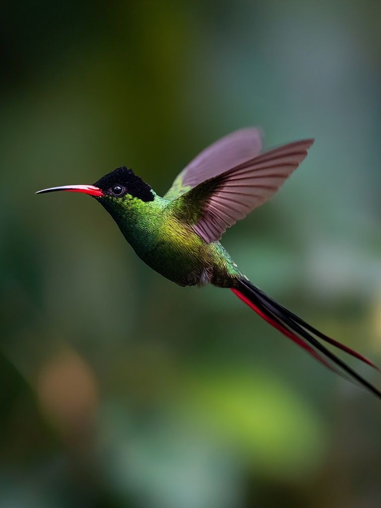 Hummingbird in Flight Photography Poster. poster detail