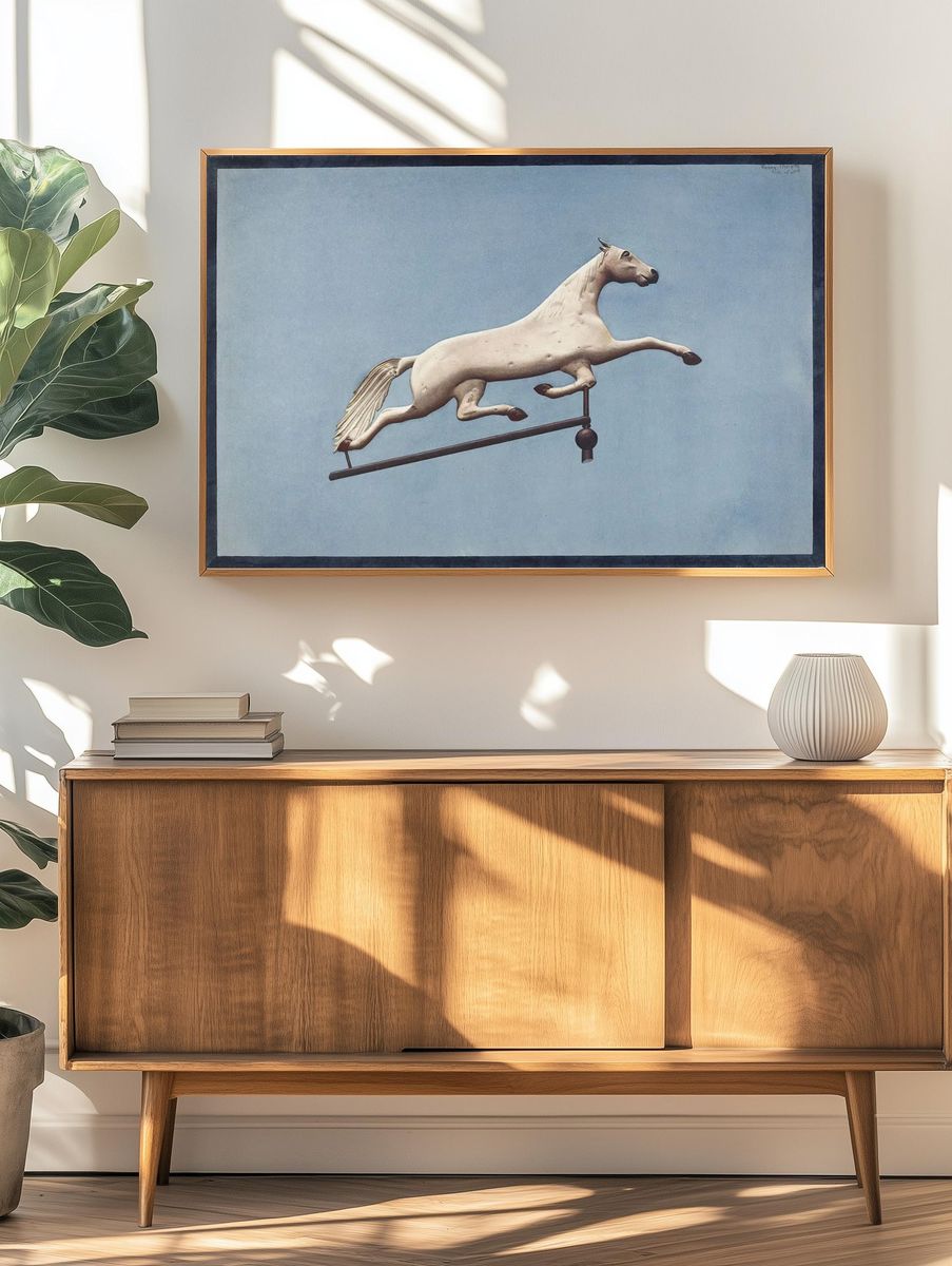 Leaping Horse Vintage Print. — room view 3