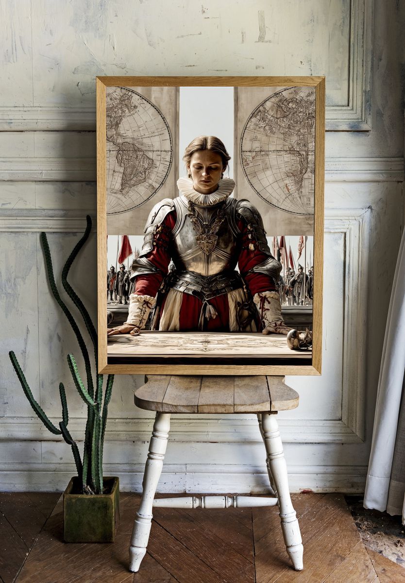 Historical Warrior — Fine Art Print. — room view 1