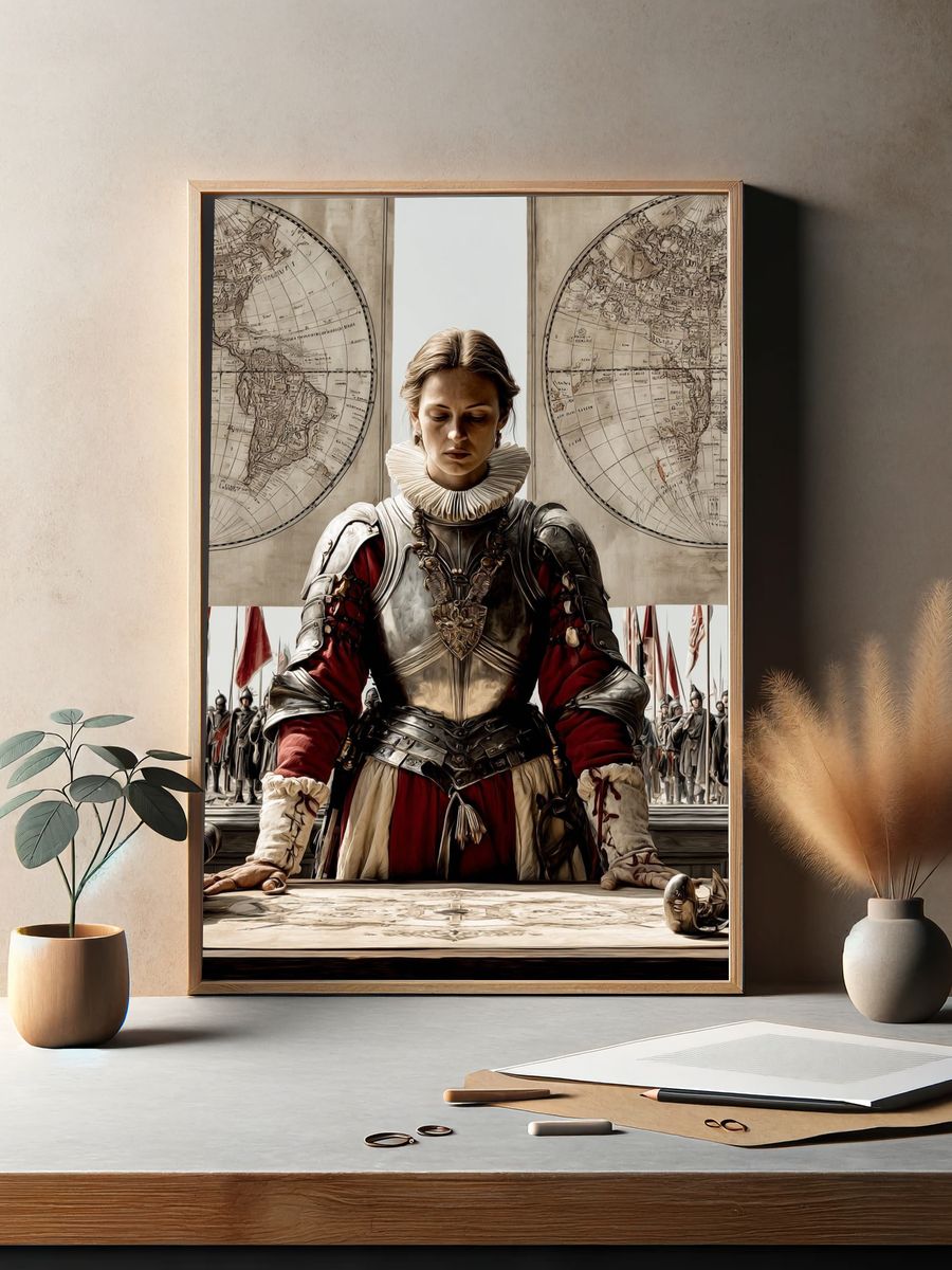 Historical Warrior — Fine Art Print. — room view 2