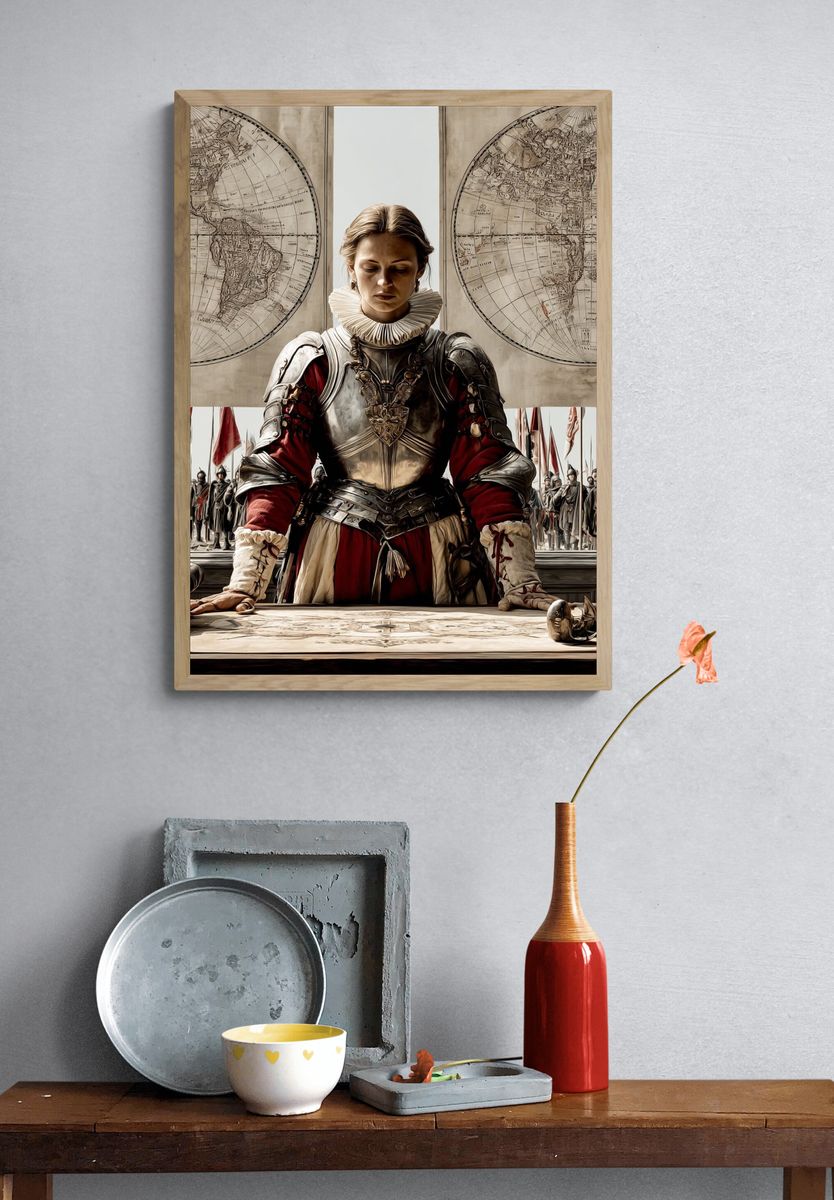 Historical Warrior — Fine Art Print. — room view 3