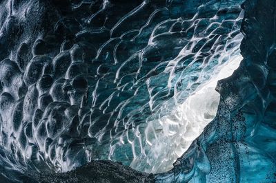 Ice Cave Reflection — Nature Photography Poster
