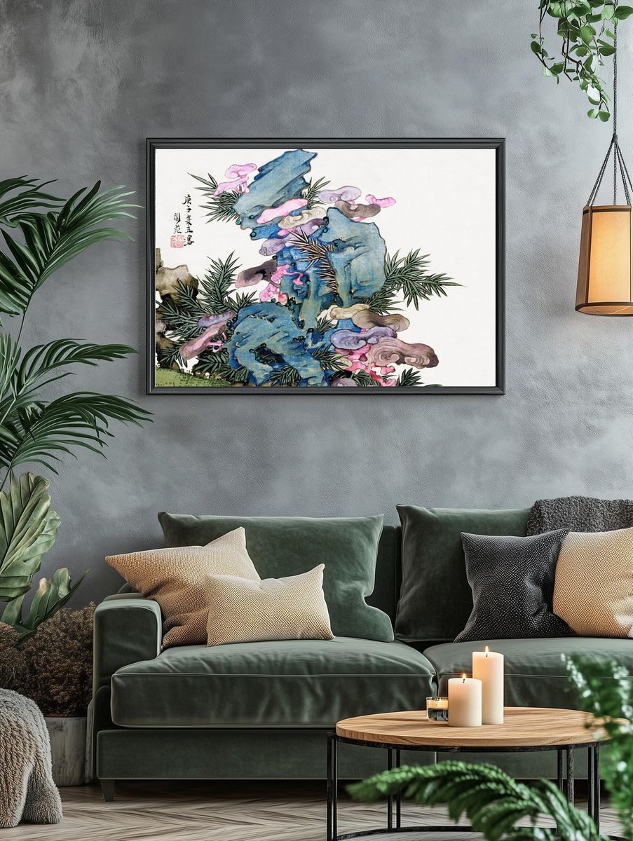 Japanese fungus bamboo (1810) vintage. — room view 4