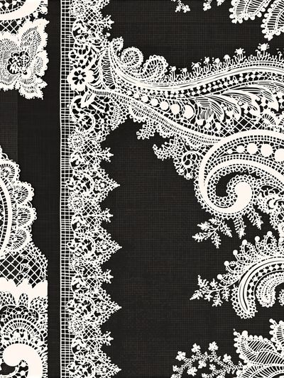 Paisley Lace Pattern Print. poster