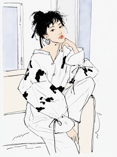 Fashion Portrait Illustration Poster. poster