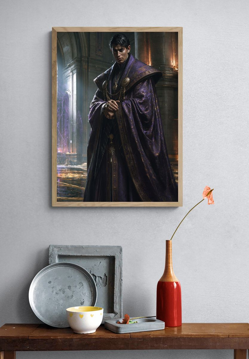 Mystic Sorcerer Fantasy Poster. — room view 3