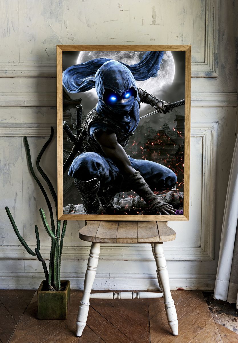 Moonlit Ninja Warrior Poster. — room view 1