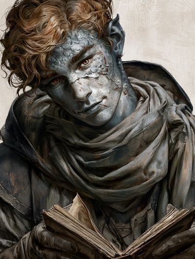 Gothic Reader Portrait Print. poster print
