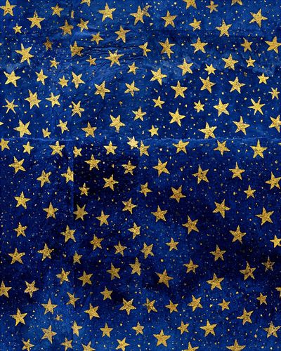Golden Stars Night Sky Poster. poster