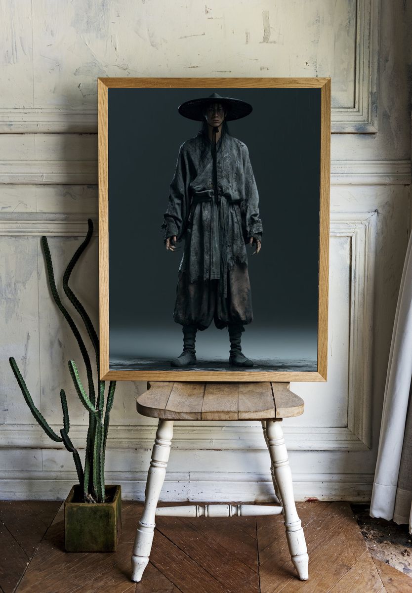 Shadow Samurai Portrait Poster. — room view 1