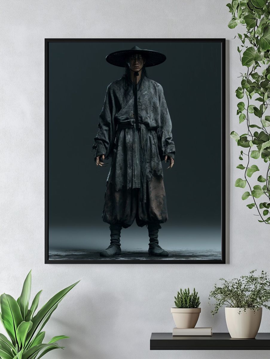 Shadow Samurai Portrait Poster. — room view 4