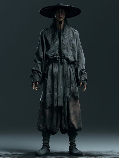 Shadow Samurai Portrait Poster.