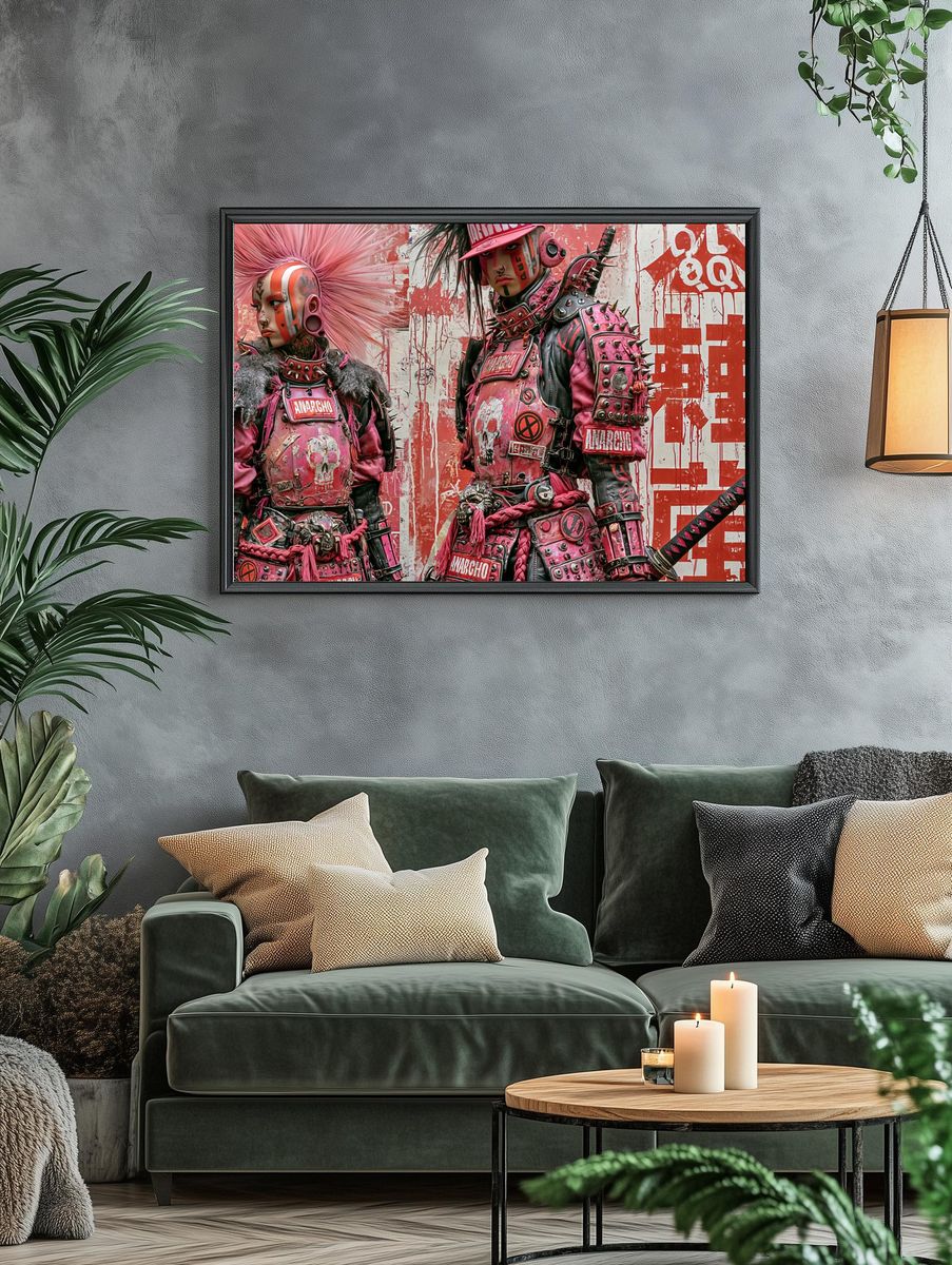 Anarcho Punk Portrait Print. — room view 4