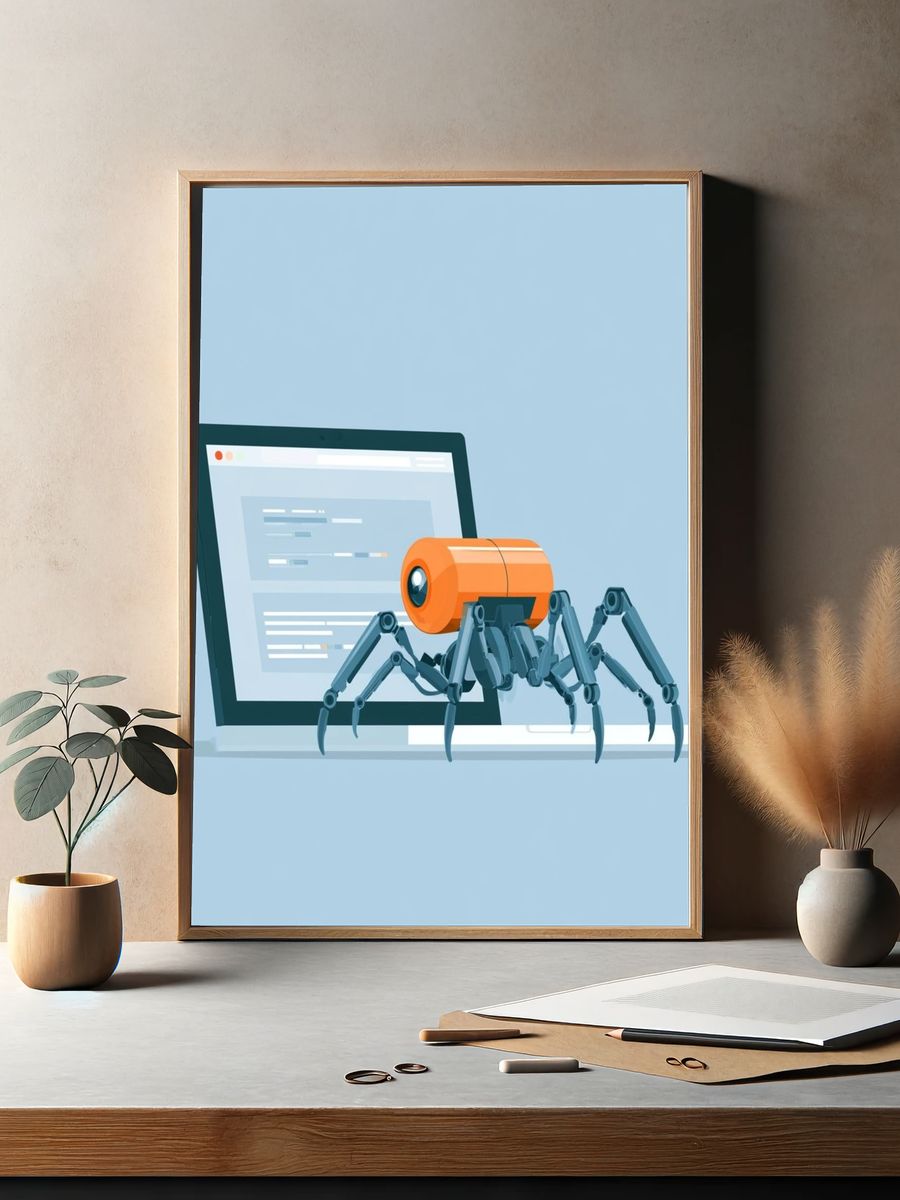 Mystic Leopard Woman Illustration Poster. — room view 2