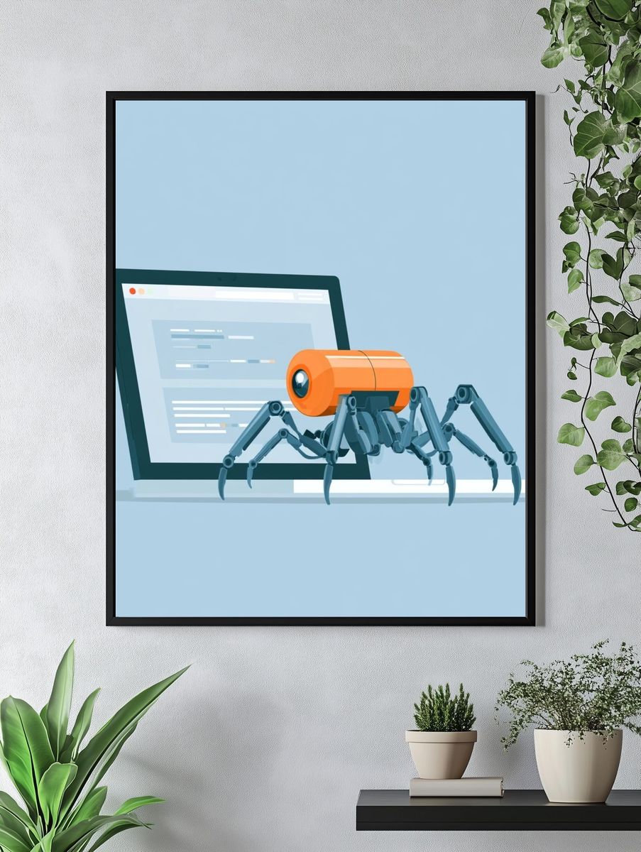 Mystic Leopard Woman Illustration Poster. — room view 4