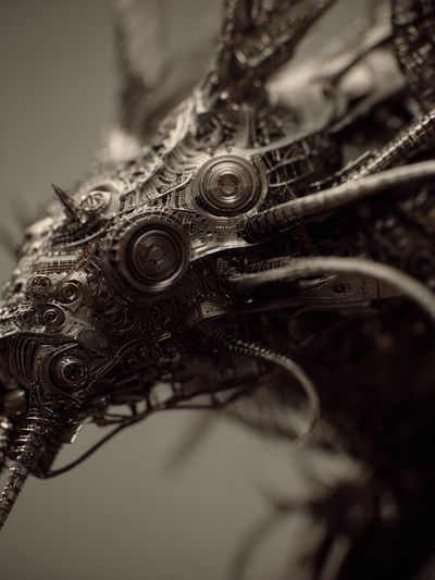 Mechanical Creature Portrait Print.