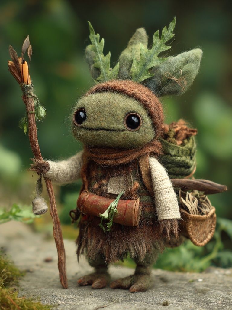 Forest Sprite Illustration Poster. poster — illustration art