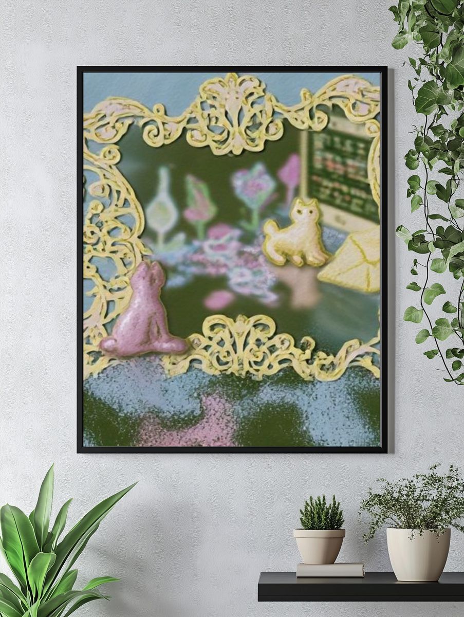 Elegant Woman Portrait Illustration Poster. — room view 4