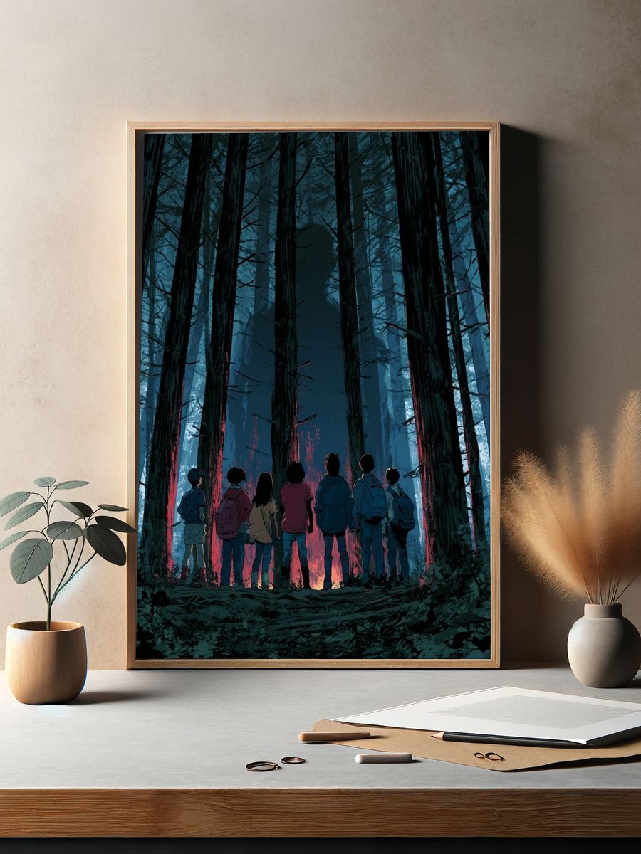 Mystic Forest Children Illustration Poster. — room view 2