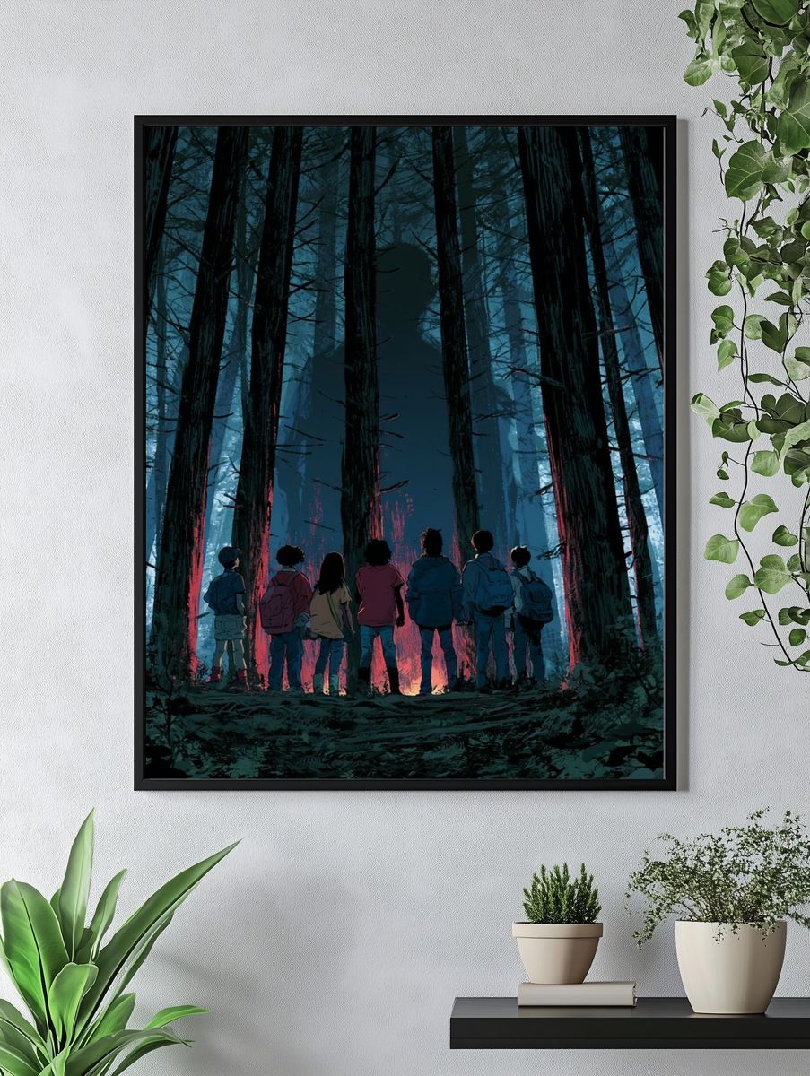Mystic Forest Children Illustration Poster. — room view 4
