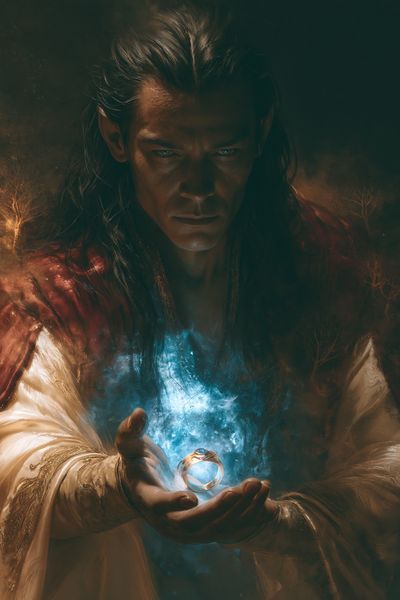 Mystic Sorcerer Portrait Print.